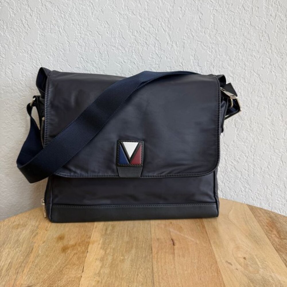 Louis Vuitton V Line Messenger Bag Blue